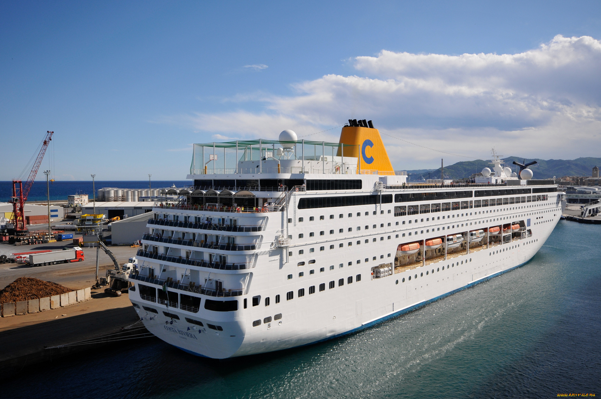 , , , pier, sea, , , liner